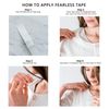 Fearless Tape - Double Sided Tape for Fashion, Clothing and Body (50 Strip Pack) | All Day Strength Tape Adhesive and Gentle on Skin and Fabrics | Transparent Clear Color for All Skin Shades