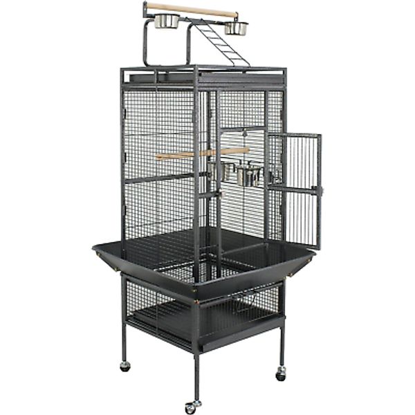 61 Inch Iron Play Top Bird Cage Large Pet Cage Birdcage with Stand Chinchilla Ma