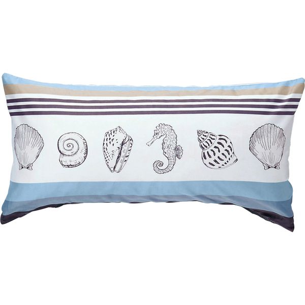 Erwin Müller Maco Satin Cushion Cover 40 x 80 cm Blue