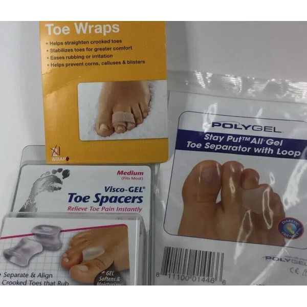 Feet Care Lot Toe Spacer Polygel Pedifix Gel Separator Toe Wrap Cushion Comfort