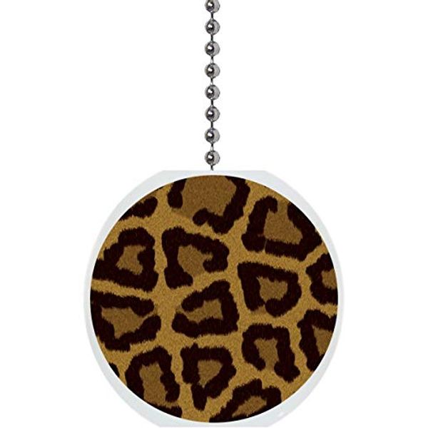 Carolina Hardware and Decor Leopard Print Solid Ceramic Fan Pull