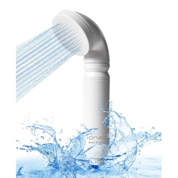 Made in Japan and innovative technology: IONAC shower head with filter, water softener shower, spa at home, suitable for atopy, water-saving shower head, shower filter, shower filter for hard water