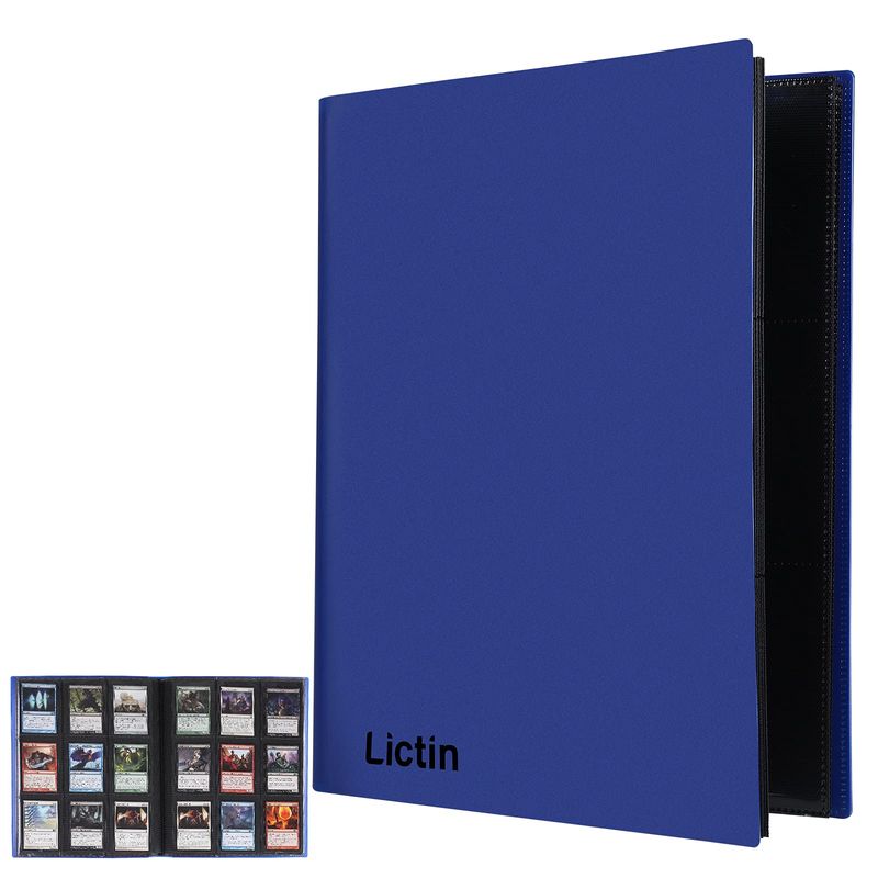 Lictin Album Portacarte In PP Trasparente - 396 Tasche, 22 Pagine, Colore Rosso - 3