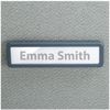 Verticalmate Gray Name Plate for Cubicle Wall Attachment Identification Tag