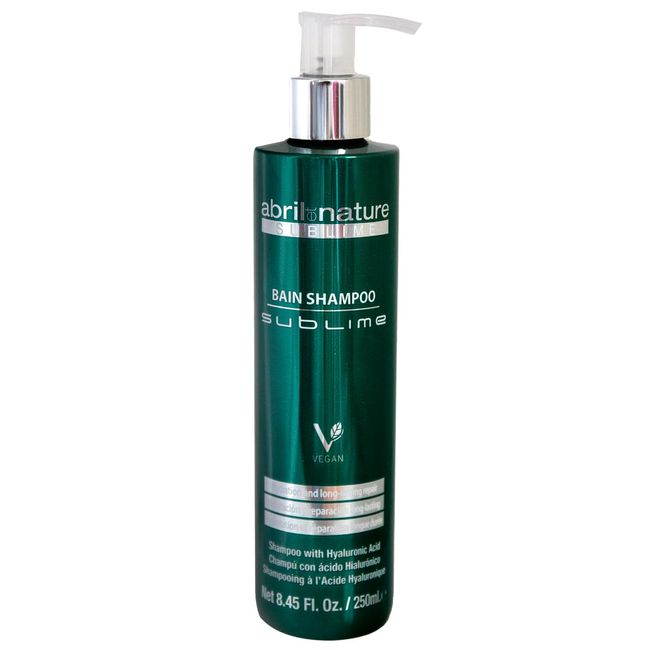 Abril Et Nature - Bain Shampoo Sublime - Moisturising Shampoo - 250 ml - For Very Damaged Hair - Hair Treatment with Stem Cells - Contains Hyaluronic Acid and Caviar Extract - Anti Frizz