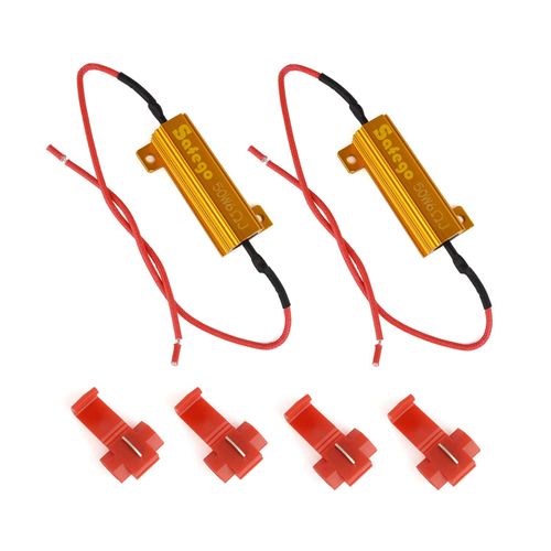 Safego LEDウィンカー ハイフラ防止抵抗器 12V 50W 6Ω 50w 6オーム 負荷抵抗を修正し 2個付き