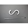 Closet, Bathroom S hook | Minimalist Design | 7/8" Rod