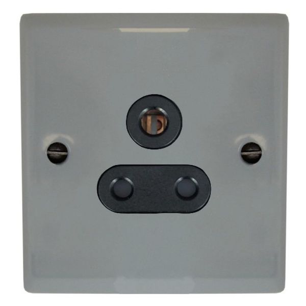 G&H SLG59B Spectrum Plate Light Grey 1 Gang Single 5 Amp Plug Socket
