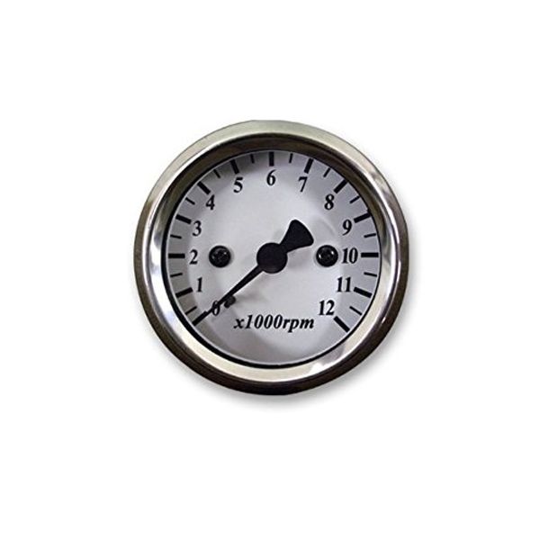 48mm Tachometer White Electric Light Bulb Light