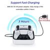 Mcbazel Fast Charging Station for PS5 Edge Controller, PS5 Charging Dock, PS5 Controller Charger for PlayStation 5 DualSense Controller with LED Indicator (White)
