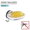 Wenko Milazzo 20882100 Wall-Mounted Soap Holder with Suction Attachment 11.5 x 7 x 17.7 cm