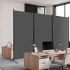3 Panel Folding Partition Privacy Screens Freestanding Fabric Room Panel Fabric