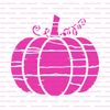 Distressed Pumpkin Stencil - Harvest-Themed Decor and Crafts, Fall Stencils