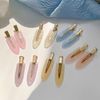 EZ PEACH Non-marking Bangs Clips, Tortoise Shell, 6 Pieces, Non-stick Bangs, Hair Clips, Non-marking Bangs Clips, Makeup, Hair Arrangement, Tortoise Shell, Non-marking Pins (E)