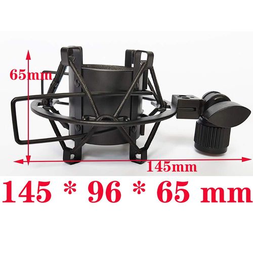 Microphone Holder Stand, Shock Mount Holder, Microphone Stand Shock, Microphone Shock Mount, Microphone Shock Absorber Holder, Microphone Spider Elastic Holder, for Large Professional Recording