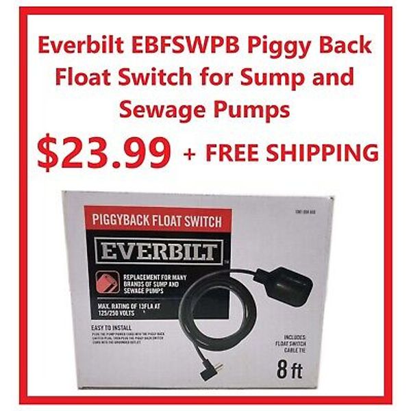 Everbilt  Piggy Back Float Switch for Sump and Sewage Pumps