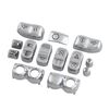 13x Chrome Hand Control Switch Cap Button Cover For Harley Road Glide Tri Glide