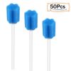 250 Count Unflavored Disposable Oral Swabs, Tooth Shape for Oral Cavity Cleaning Sponge Swab Individually Wrapped - 5 colors