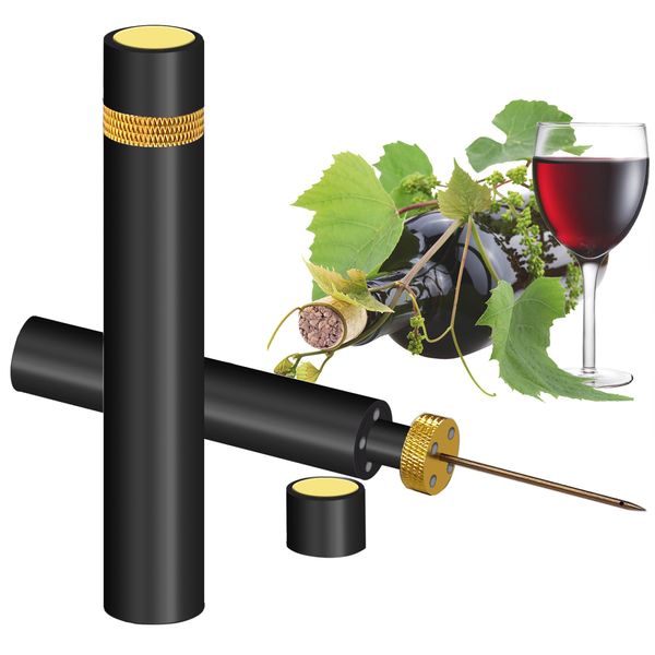 Wine Opener | Travel Portable Pocket Pneumatic Pump Wine Bottle Opener | Assembly Design Corkscrew 7S Quick Bottle Opening | For Home, Restaurant, Party, Wine Lovers