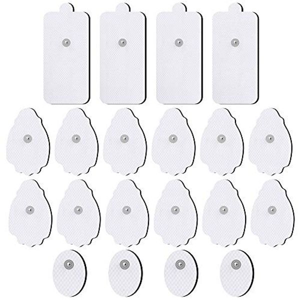 TENS/EMS Unit Pads 20 Pack Snap Electrode NURSAL 20 Count (Pack of 1)