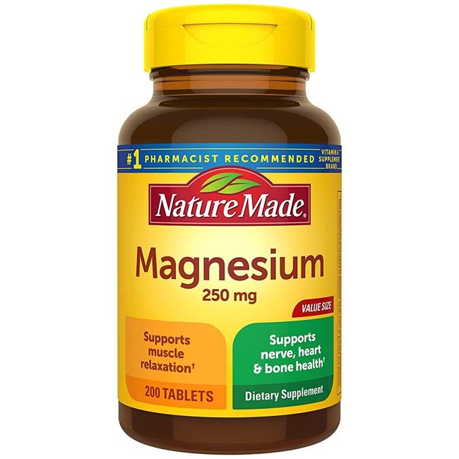 Nature Made Magnesium 250mg 200 Tablets