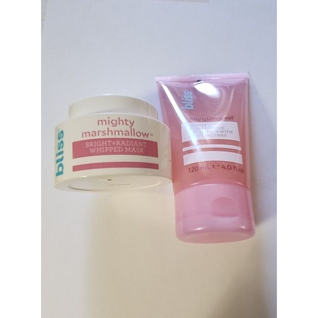 Bliss Mighty Marshmallow Face Bright and Radiant Whipped Mask  1.7 fl oz New