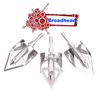 3 Broadheads Steel Arrowheads Replaceable Silver Archery Outdoor Target Hunting