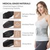 NeoTech Care Adjustable Double Pull Lumbar Brace/Lower Back Belt (Grey, Size M)
