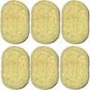 6PCS 100% Natural Exfoliating Loofah Multi-Function Soap Saver Bundle - Shower Scrubber Sponge Bath Brush - Soap Dish Soap Holder Accessory - Soap Mat Filling Piece - Pouch Holder for Shower Bath