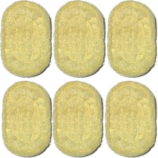 6PCS 100% Natural Exfoliating Loofah Multi-Function Soap Saver Bundle - Shower Scrubber Sponge Bath Brush - Soap Dish Soap Holder Accessory - Soap Mat Filling Piece - Pouch Holder for Shower Bath