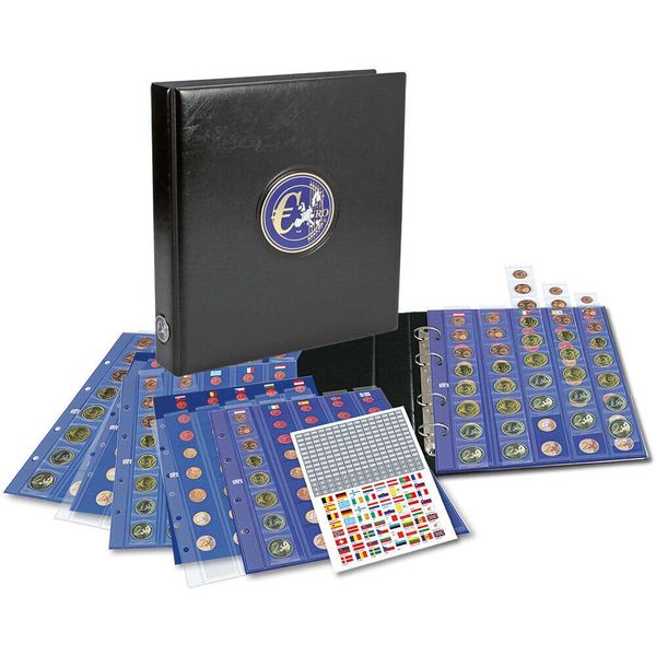 SAFE 7340 Euro Münzen Sammelalbum Aller Länder - Premium Münzsammelalbum - Euromünzalbum- für Deine Coin Collection 1 Cent bis 2 Euro + 5 Blättern für komplette Münzsätze