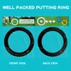 MAZEL Golf Rubber Putting Ring/Cups, Automatic Returnable Golf Training Hole Cups, All-Direction Putting Practice Indoor & Outdoor (Black Ring)