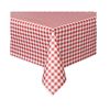 Unique Red Gingham Pattern Rectangular Plastic Table Cover (137cm x 274cm) 1 Piece - Ideal for Parties and Events