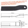 For Wolverine Skidsteer Brush Hog Cutter REPLACEMENT Blades Heavy Duty AR400 2pc