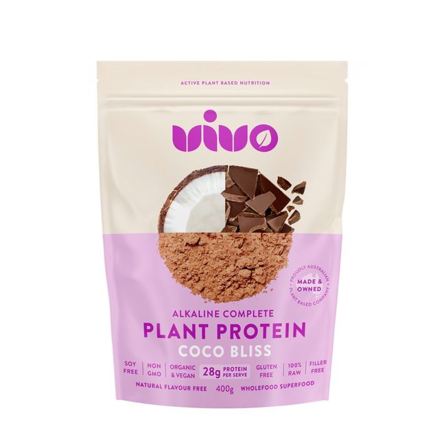 Vivo Alkaline Protein Organic & Raw Alkaline Complete Protein Coco Bliss 400g