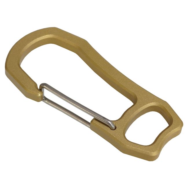 PR-GOLDCARA Carabiner, Brass Key Holder, Small, Lightweight, Outdoors, Camping, Accessories, Portable, Convenient