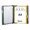 Tarifold Technic Wall Display Unit with 5 Clip-on Index Tabs and 10 Pockets A4 Assorted A4 Ref 414109