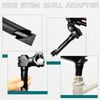 TRIWONDER Bicycle Stem Adapter Ahead Replacement Column Handle Post Thread Stem Bike Extender Stem Riser Adapter (Black, 25.4mm x 150mm)