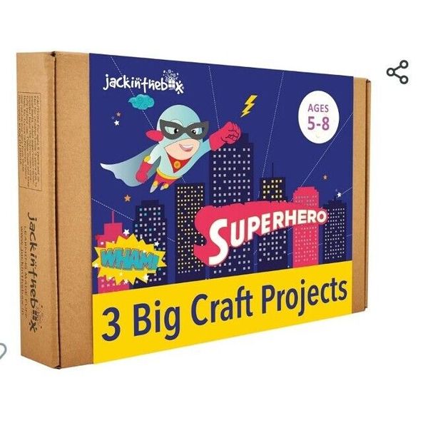Jackinthebox Superhero DIY Costume Art & Craft Kit