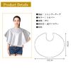 [NOELAMOUR] Shampoo Cape, Haircut Cape, Hair Dyeing Cape, Waterproof, Hair Apron, Home, Beauty Salon, Salon (Silver)