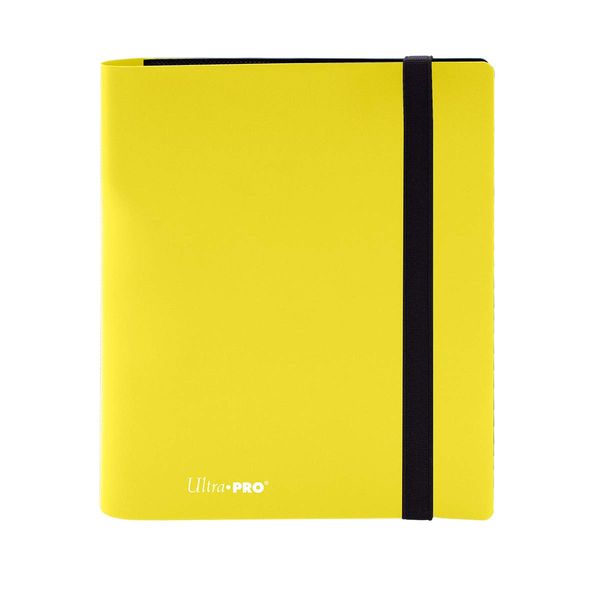 Ultra Pro E-15383 Eclipse 4 Pocket Pro Binder-Lemon Yellow