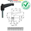 Hebelklemmgriff, M8 x 30mm, Schwarz