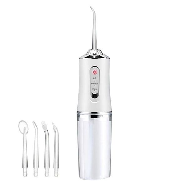 Jetw-W Oral Purifier, USB Rechargeable, Pearl White, Mouthwasher, Electric Ultrasonic, Jet Washer, Oral Care, Portable, Toothbrush, Toothpaste, Water Floss