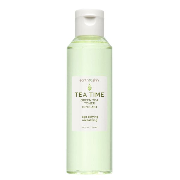 Earth To Skin Tea Time White Tea Anti-Aging Face Cleanser, Daily Face Wash for All Skin Types (4.7 Fl Oz)