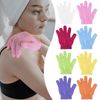 4 Pcs Shower Gloves, Exfoliating Gloves, Exfoliating Mitt, Exfoliating Body Scrub, Loofah Bath Gloves for Men, Women (White 4Pcs)