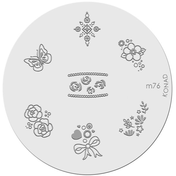 Konad Stamping Image Plate for Nail Art M76