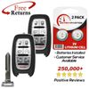 2 For 2017 2018 2019 2020 Chyrsler Pacifica Keyless Smart Prox Remote Key Fob