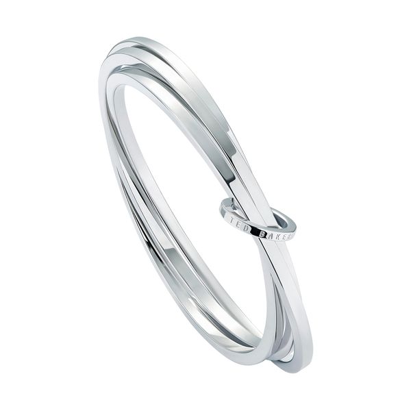 Ted Baker Huulia Multi Hoop Bangle Bracelet For Women (Silver)