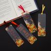 Clear Autumn Sayings & Pumpkin Plastic Bookmarks 2" x 6" - 24 Pc