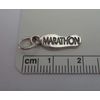 Sterling Silver 17x6mm Shoe Marathon Running Jogging Charm Original